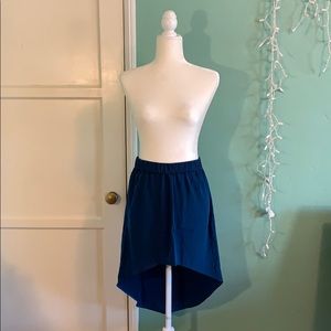 NWT High-Low Skirt - Blue